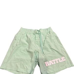 Battle Logo Mint Green Women’s Drawstring Shorts